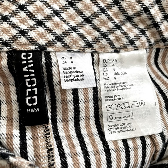 Plaid Button Up Mini Skirt - Picture 6 of 6